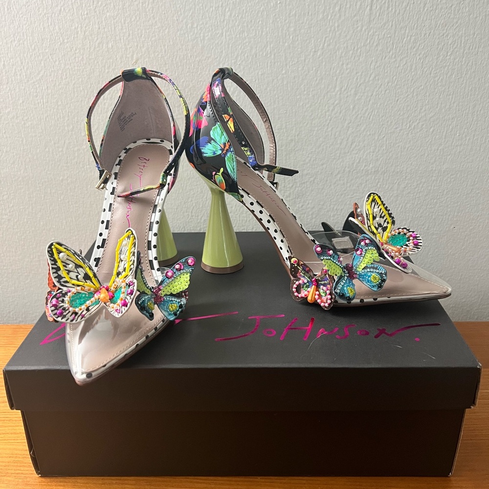 Betsey Johnson Women's Gidelle Butterfly Heels - Multicolor